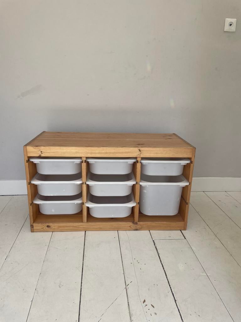 Ikea Trofast grenen opbergmeubel, Gebruikt, 5 laden of meer, Minder dan 100 cm, Grenenhout