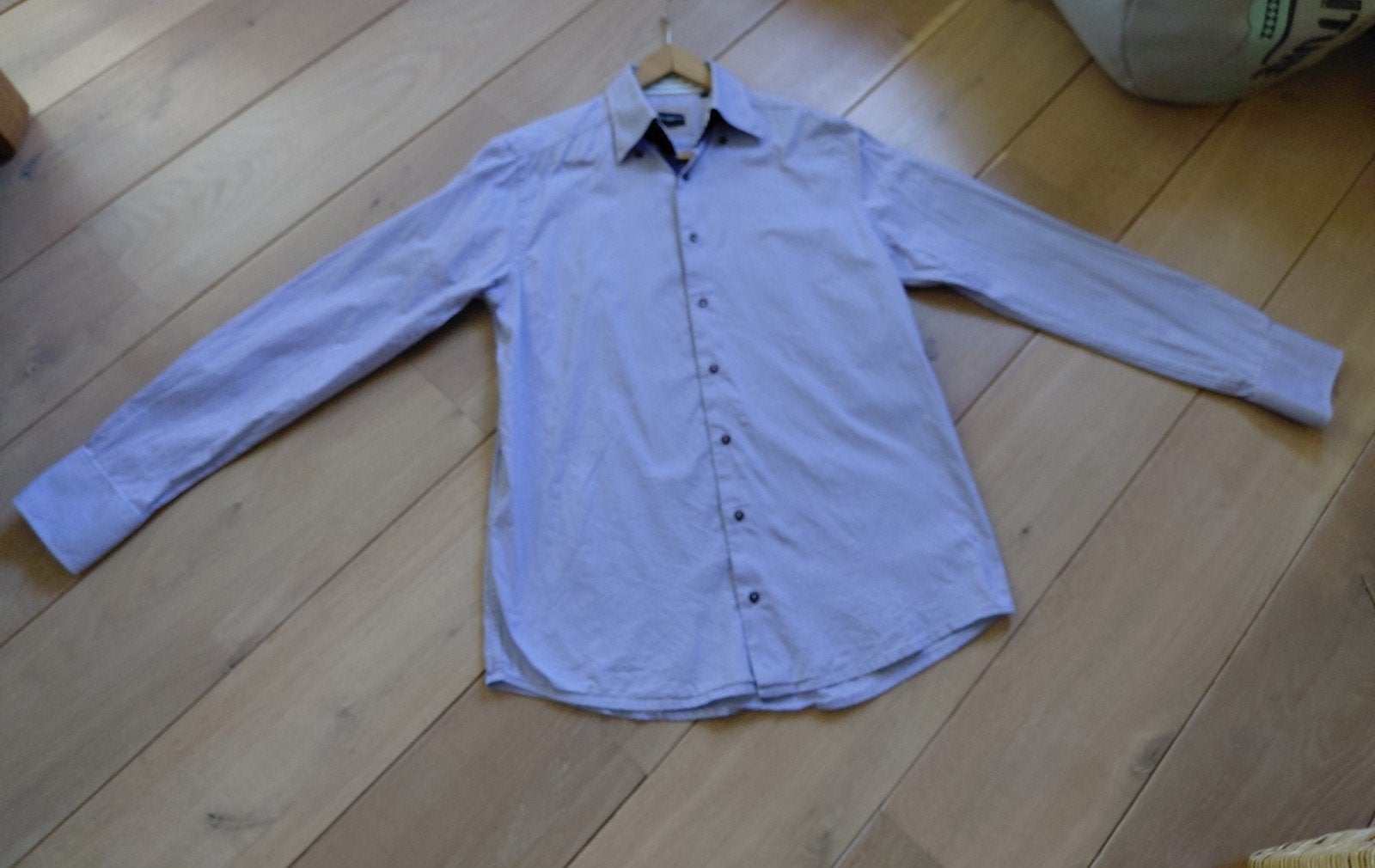 Als nieuw!!! STANLEY & MORGAN blauw heren overhemd mt L, Kleding | Heren, Blauw, Ophalen of Verzenden, Zo goed als nieuw, Halswijdte 41/42 (L)