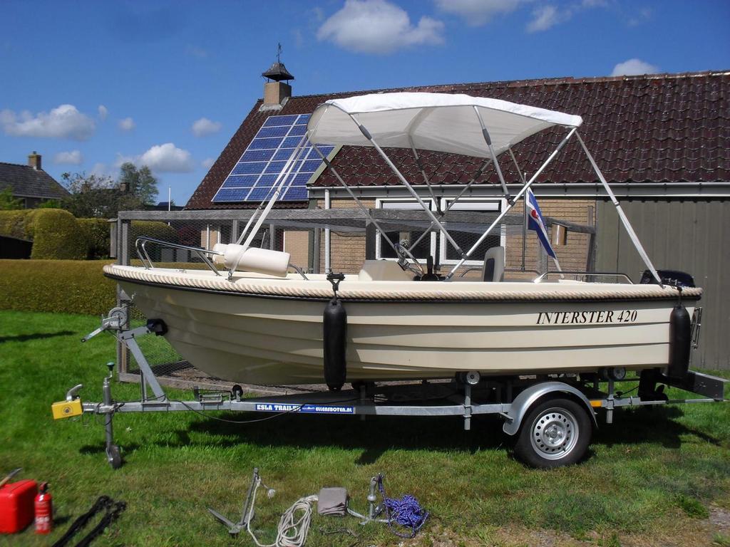Zeer nette Interster sloep met trailer!, Ophalen, Zo goed als nieuw