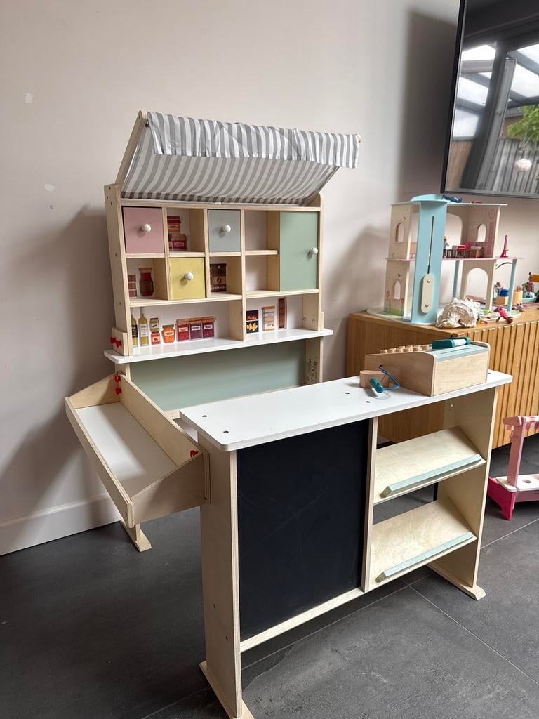 Houten Speelgoedwinkel Playtive / Marktkraam voor Kinderen, Ophalen, Zo goed als nieuw, Meubelstuk of Keukentje