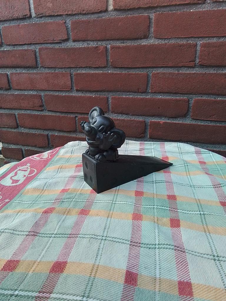 Leuke Mickey Mouse dieren deurstopper zwart nieuw, Huis en Inrichting, Woonaccessoires | Deurstoppers, Ophalen, Nieuw