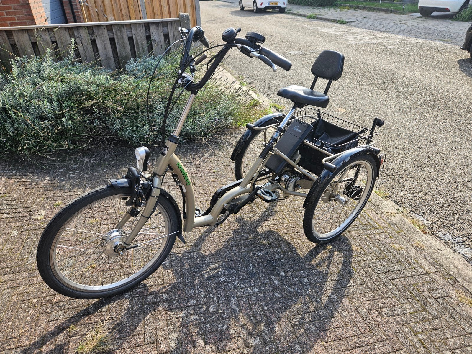 Pfau-Tec driewieler met elektrische ondersteuning, Ophalen, Gebruikt, Velgrem, Pfau-Tec