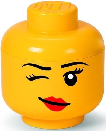 LEGO Opbergbox Hoofd Knipoog / Storage Head Wink S, Lego, Nieuw, Ophalen of Verzenden, X