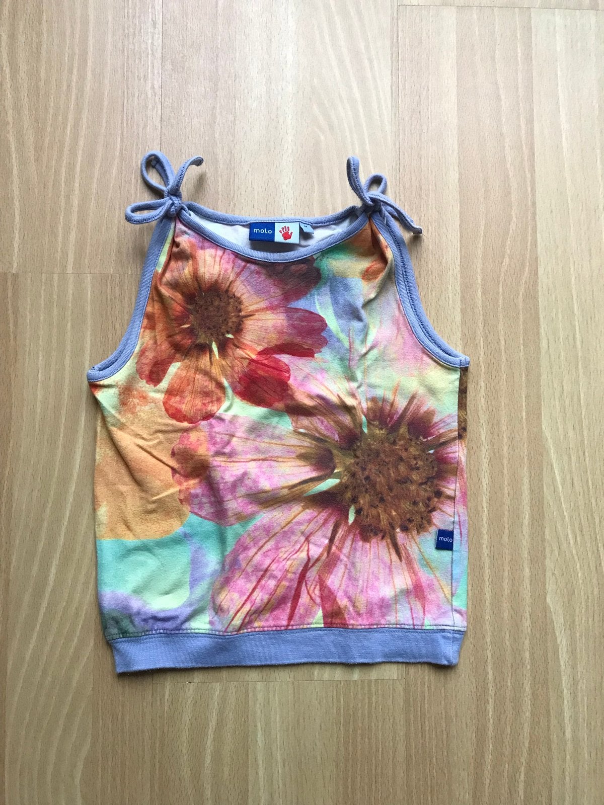 Molo shirt met bloemen maat 98 zgan meisje, Ophalen of Verzenden, Zo goed als nieuw, Meisje, Shirt of Longsleeve