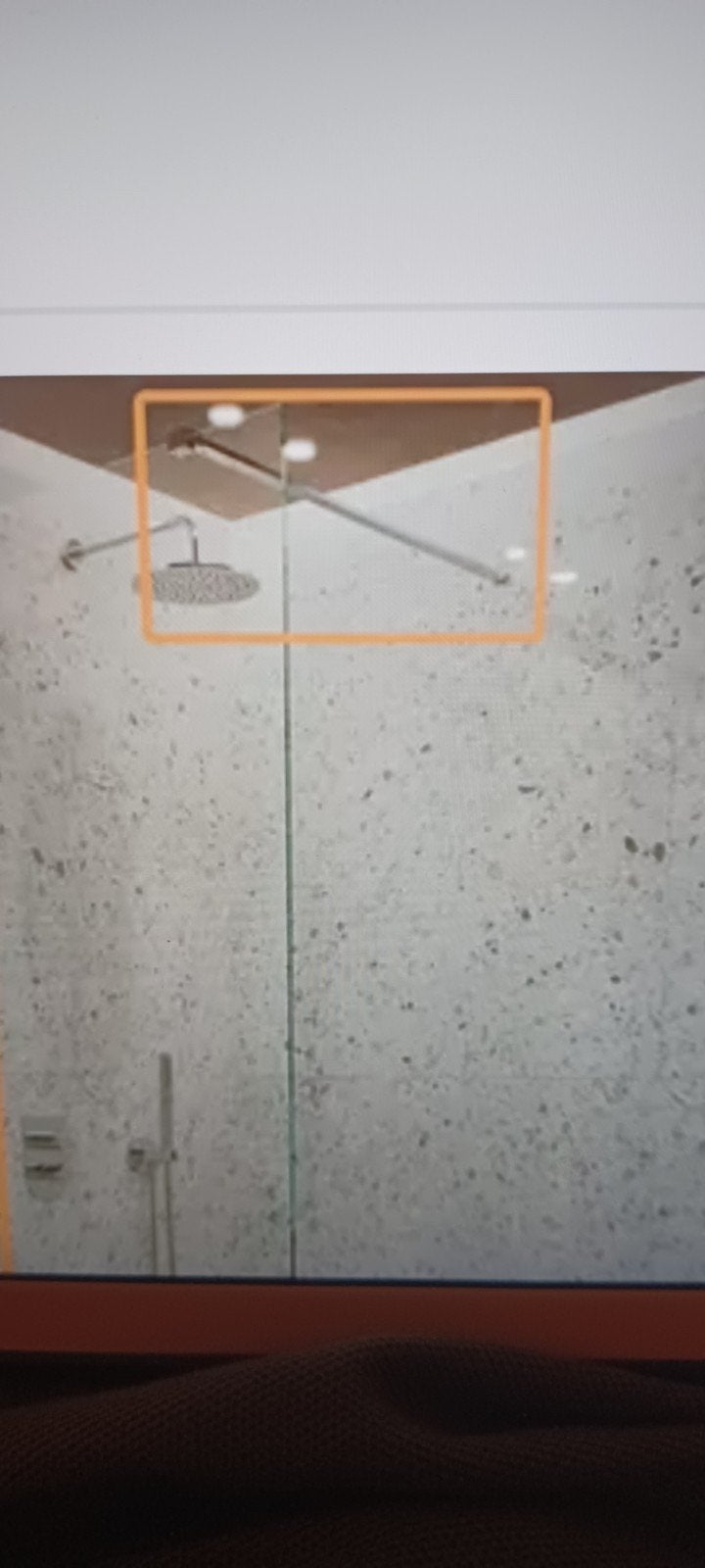 Stabilisatiestang voor glazen douchewand ca 100 cm, Ophalen of Verzenden, Nieuw, Chroom, Douche