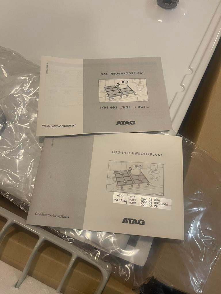 ATAG INBOUW GASKOOKPLAAT, Ophalen, Minder dan 30 cm, Radiator, Minder dan 60 cm