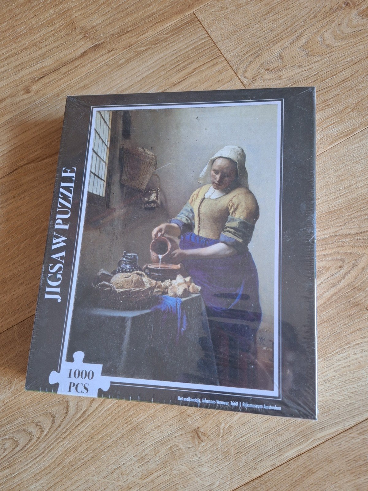 Jigsaw Puzzel Het Melkmeisje 1000 stukjes - Nieuw, Ophalen of Verzenden, 500 t/m 1500 stukjes, Nieuw, Legpuzzel