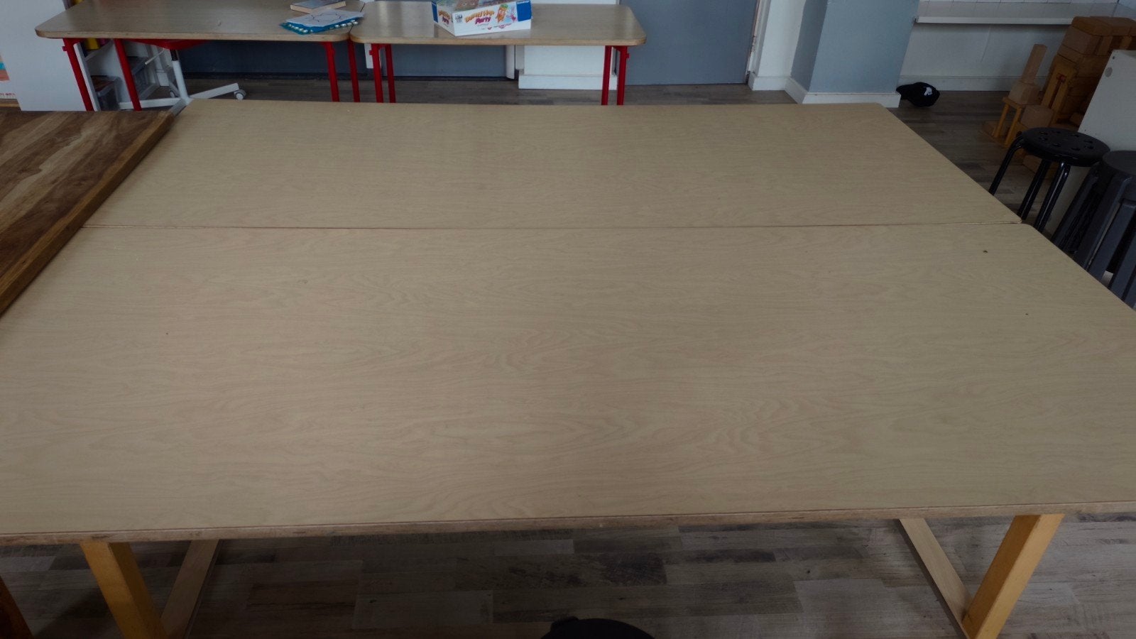 2 Grote Tafels 230x90 cm - Ideaal voor BSO/Activiteiten, Ophalen, Gebruikt, 200 cm of meer, 50 tot 100 cm
