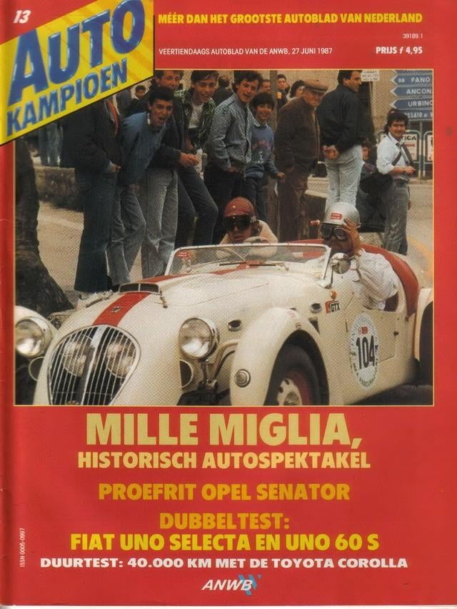 Autokampioen 13 1987 : Opel Omega Caravan - Senator - Fiat, Ophalen of Verzenden, Gelezen, Algemeen