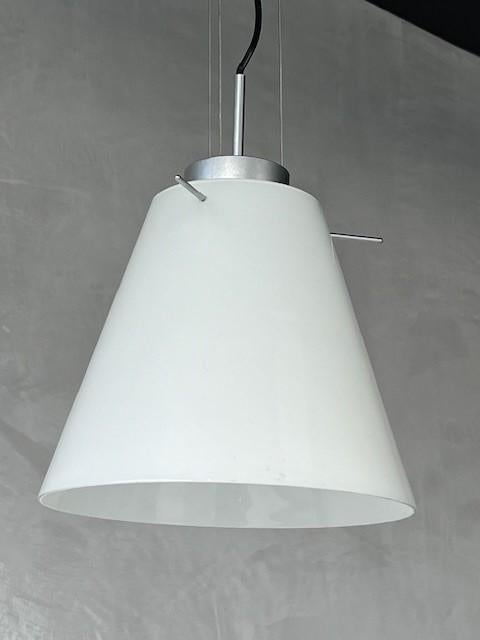 Raak hanglamp vintage design retro lamp glas jaren 90 light, Ophalen, Gebruikt, ., Modern