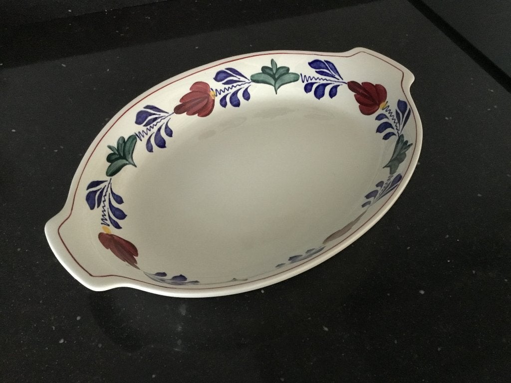 Boerenbont broodschaal * zo goed als nieuw*, Ophalen of Verzenden, Zo goed als nieuw, Bord(en), Aardewerk