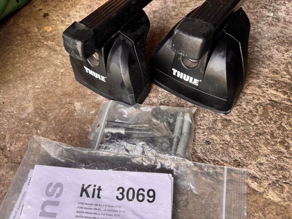 Thule 753 fixpoint Rapid dakdragerset Kit 3069, Auto diversen, Dakdragers, Ophalen of Verzenden, Gebruikt