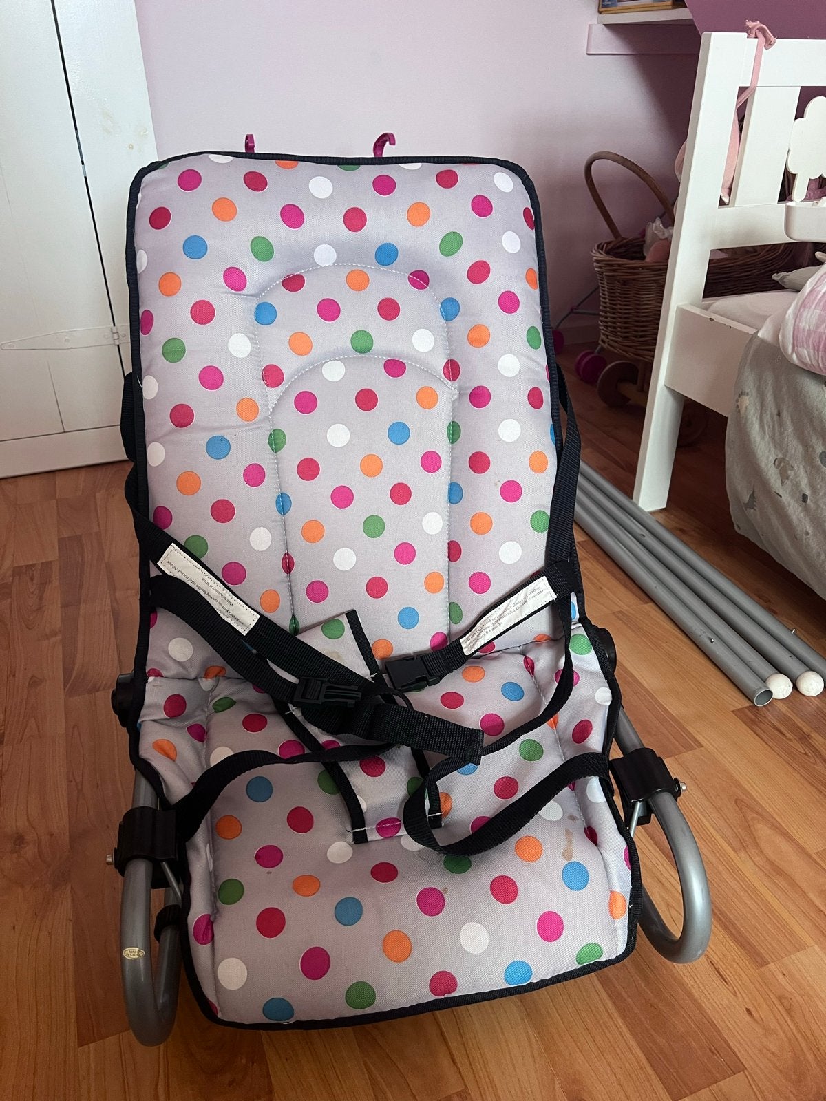 Compacte kinderwagen/buggy met vrolijke stippen, Ophalen, Gebruikt, Overige merken