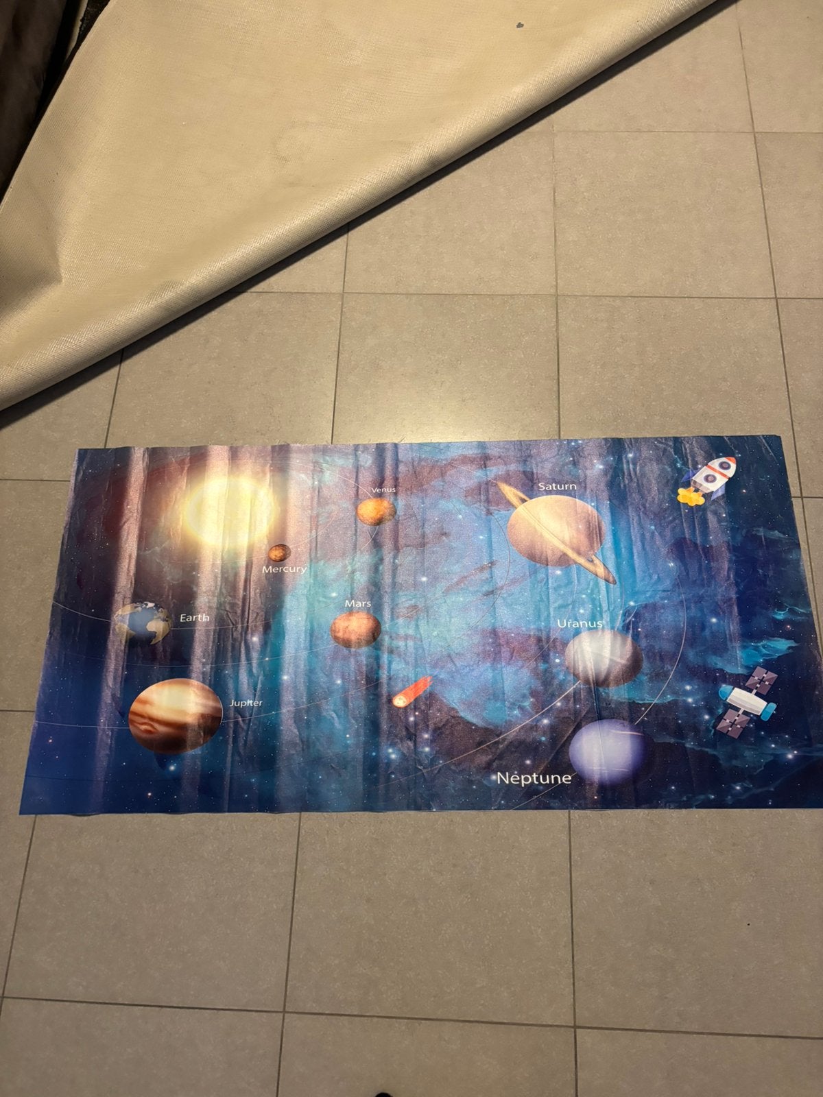 Kids poster heelal 140/70, Ophalen
