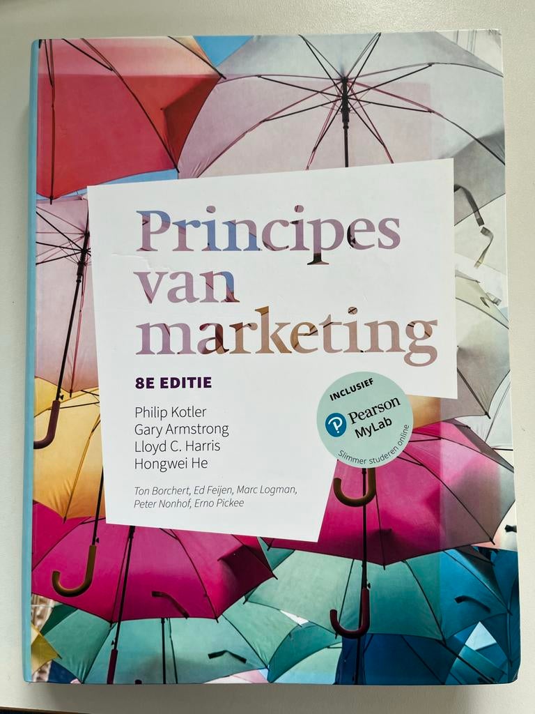 Principes van marketing 8e editie - Kotler e.a., Ophalen of Verzenden, Zo goed als nieuw, Economie en Marketing