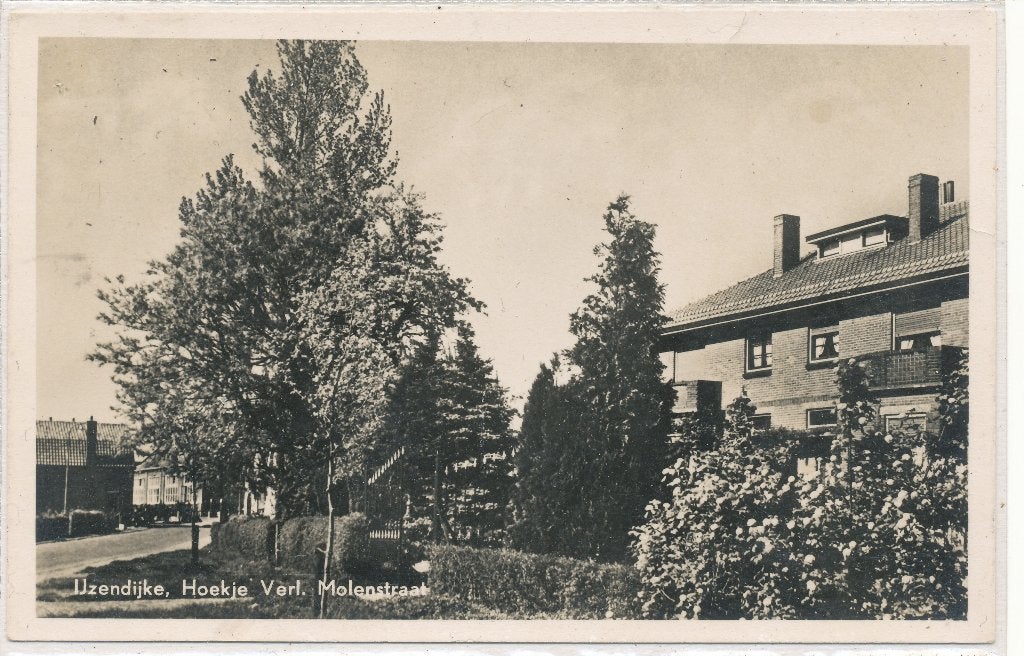 IJzendijke - Hoekje Verl. Molenstraat 1959, Ophalen of Verzenden, 1940 tot 1960, Gelopen, Zeeland