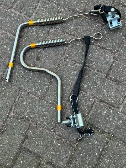 2 Fietsbeugels om hond veilig naast de fiets te laten lopen!, Overige merken, Ophalen, Zo goed als nieuw, Overige typen