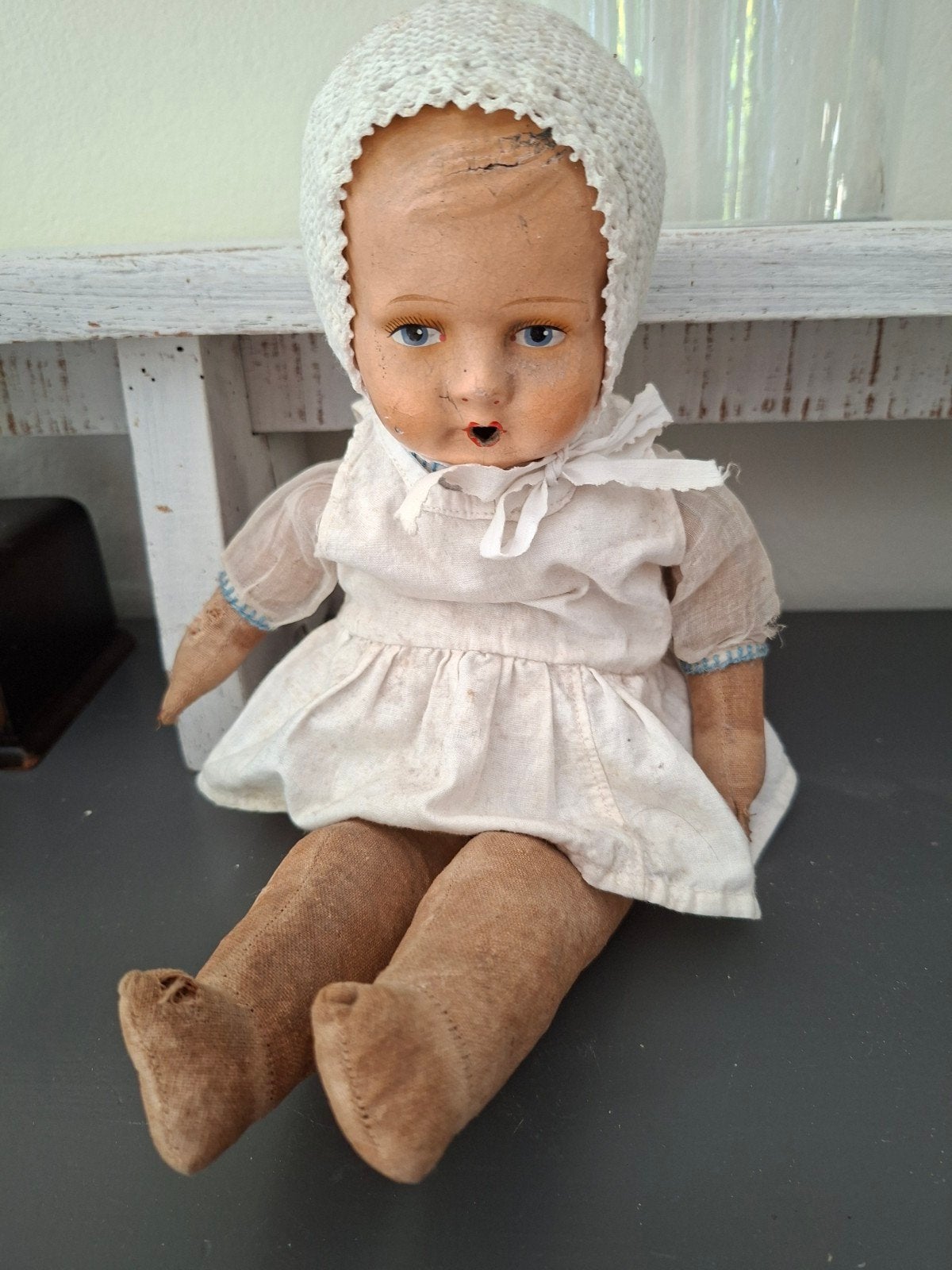 Mooi Lief klein Oud popje.️❤️, Ophalen of Verzenden