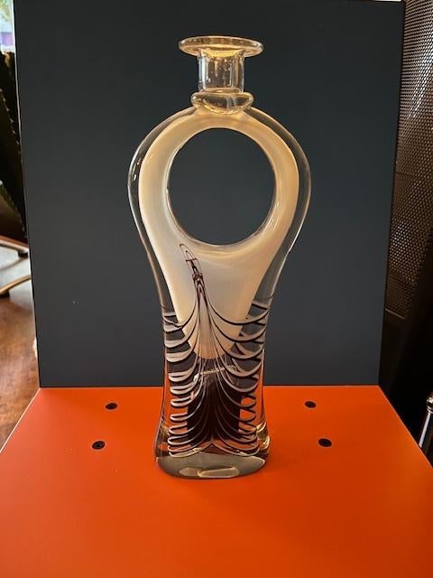 Prachtige Jablonski fles/kandelaar en schaal, Antiek en Kunst, Ophalen
