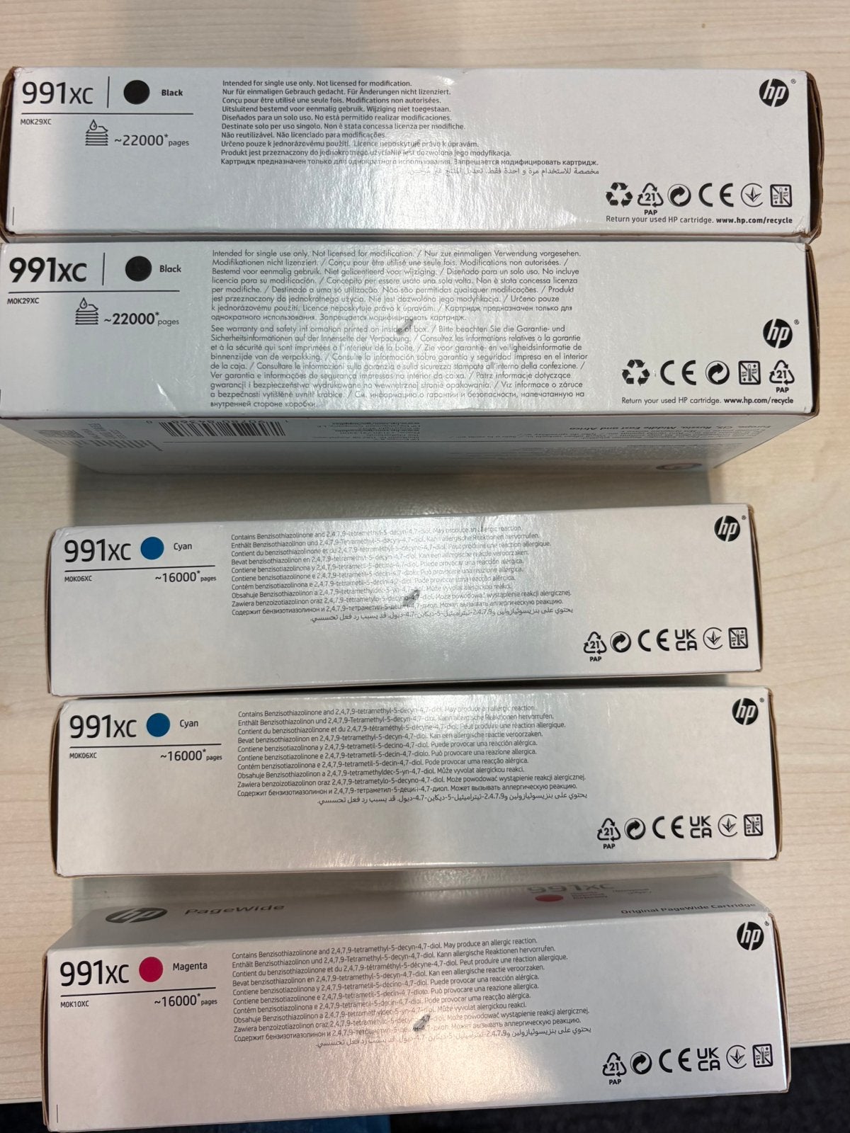 HP Toners Cyaan ,Magenta &Zwart NW tevens Nietjes 60.000stks, Ophalen of Verzenden, Nieuw, Toner, HP (ORIGINEEL)