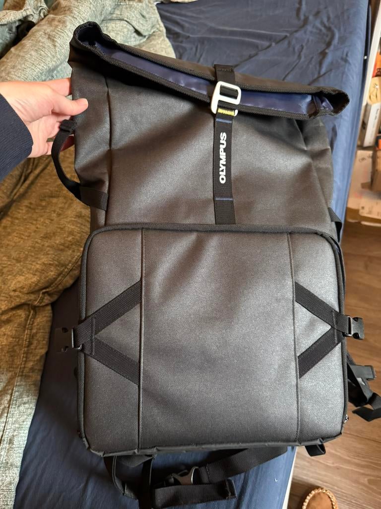 Olympus camera rugtas rolltop, Ophalen of Verzenden, Zo goed als nieuw, Rugtas, Overige merken