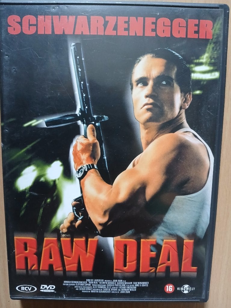 raw deal - arnold schwarzenegger, Cd's en Dvd's, Alle leeftijden, Ophalen of Verzenden, Zo goed als nieuw