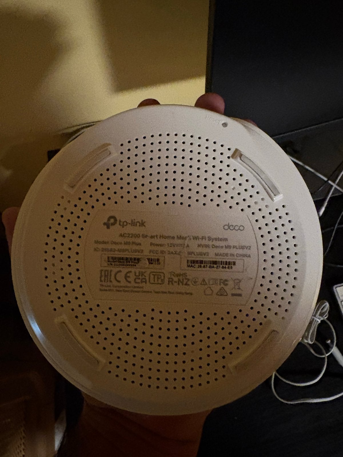 TP-Link Deco M9 Plus V2 AC2200 Smart Home Mesh Wi-Fi, Ophalen, Zo goed als nieuw, Router met modem