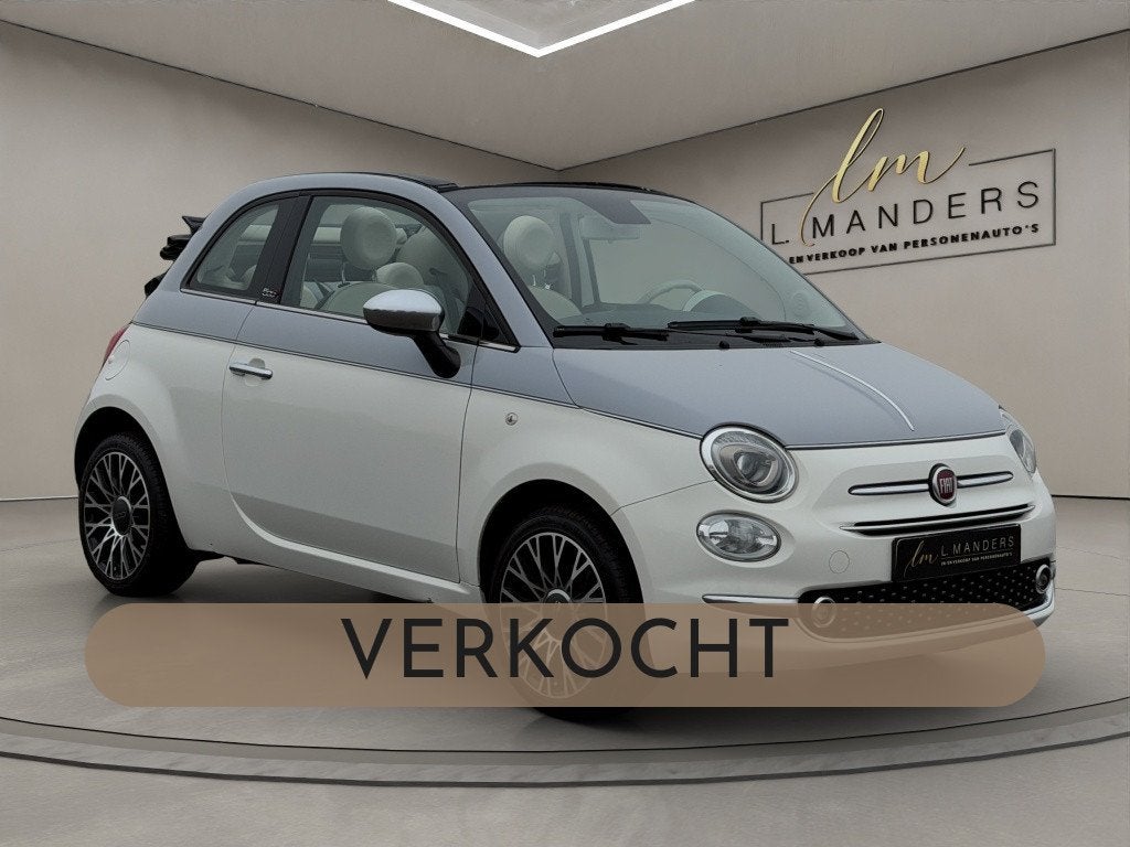 Fiat 500C 1.2 Collezione 2019 BICOLORE | Cabrio | Airco | Be, Auto's, Fiat, Keurmerk '100% Onderhouden', Gebruikt, 4 cilinders