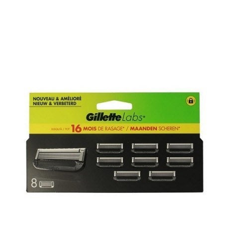 Gillette Labs Navulmesjes 8 Stuks, Ophalen, Nieuw, Gehele gezicht