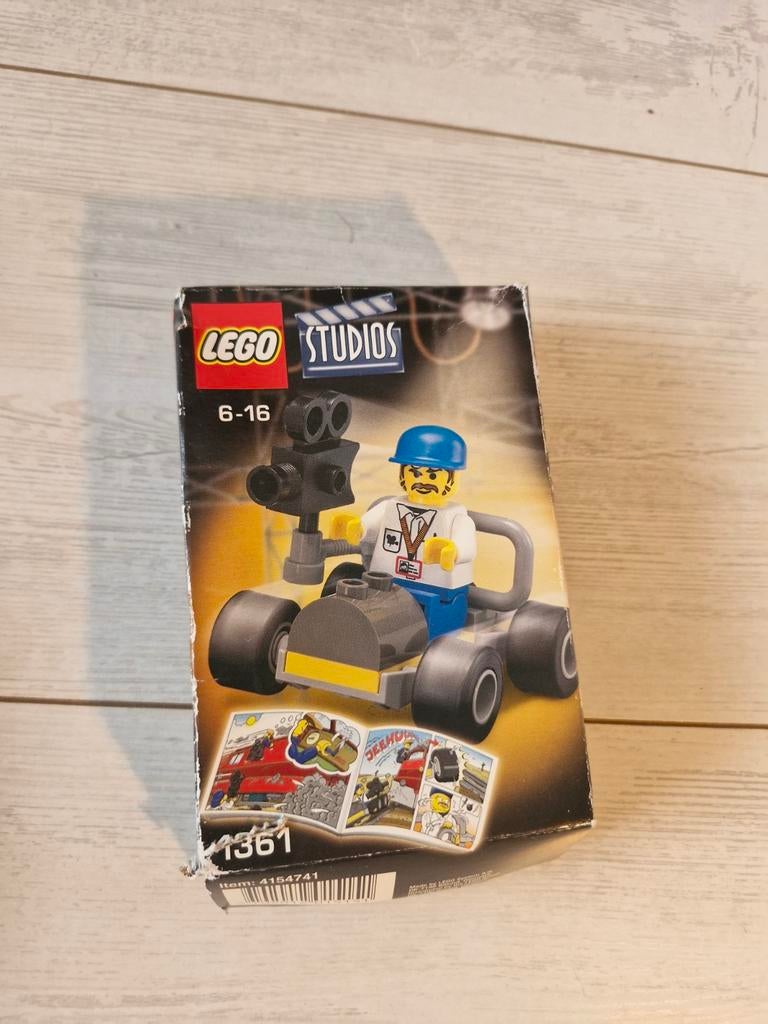 LEGO Studios 1361 Camera Car met Minifiguur, Gebruikt, Overige thema's, Lego, Ophalen of Verzenden