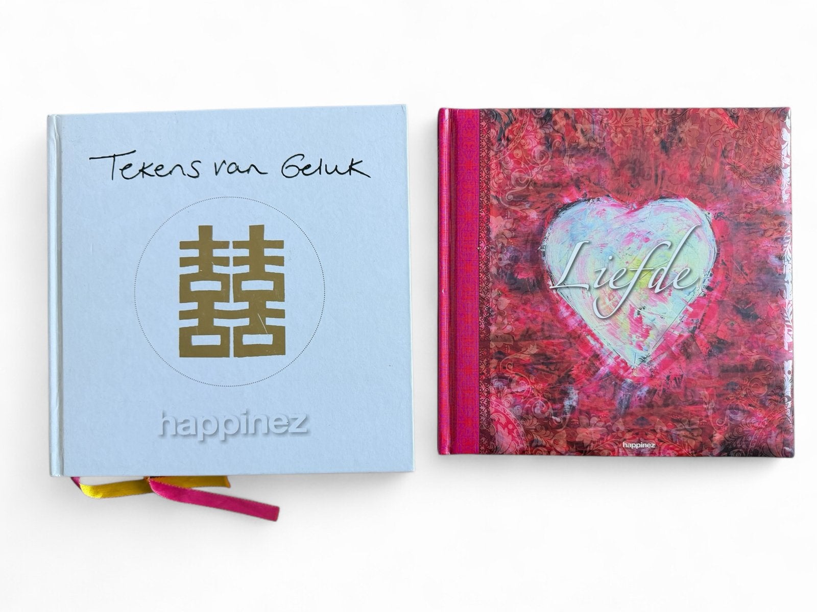 Happinez boeken: Tekens van Geluk & Liefde, Ophalen of Verzenden, Zo goed als nieuw, Nederland