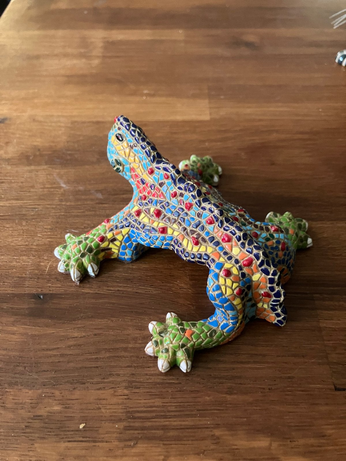 Kleurrijke Mozaïek Hagedis Decoratie, Verzamelen, Beelden en Beeldjes, Ophalen of Verzenden, Zo goed als nieuw