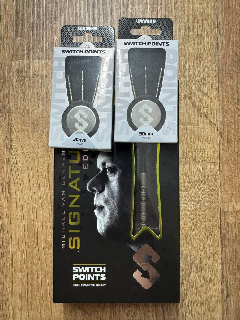 Winmau Michael van Gerwen Signature Edition Switch Point 23g, Sport en Fitness, Darts, Ophalen, Nieuw, Pijlen