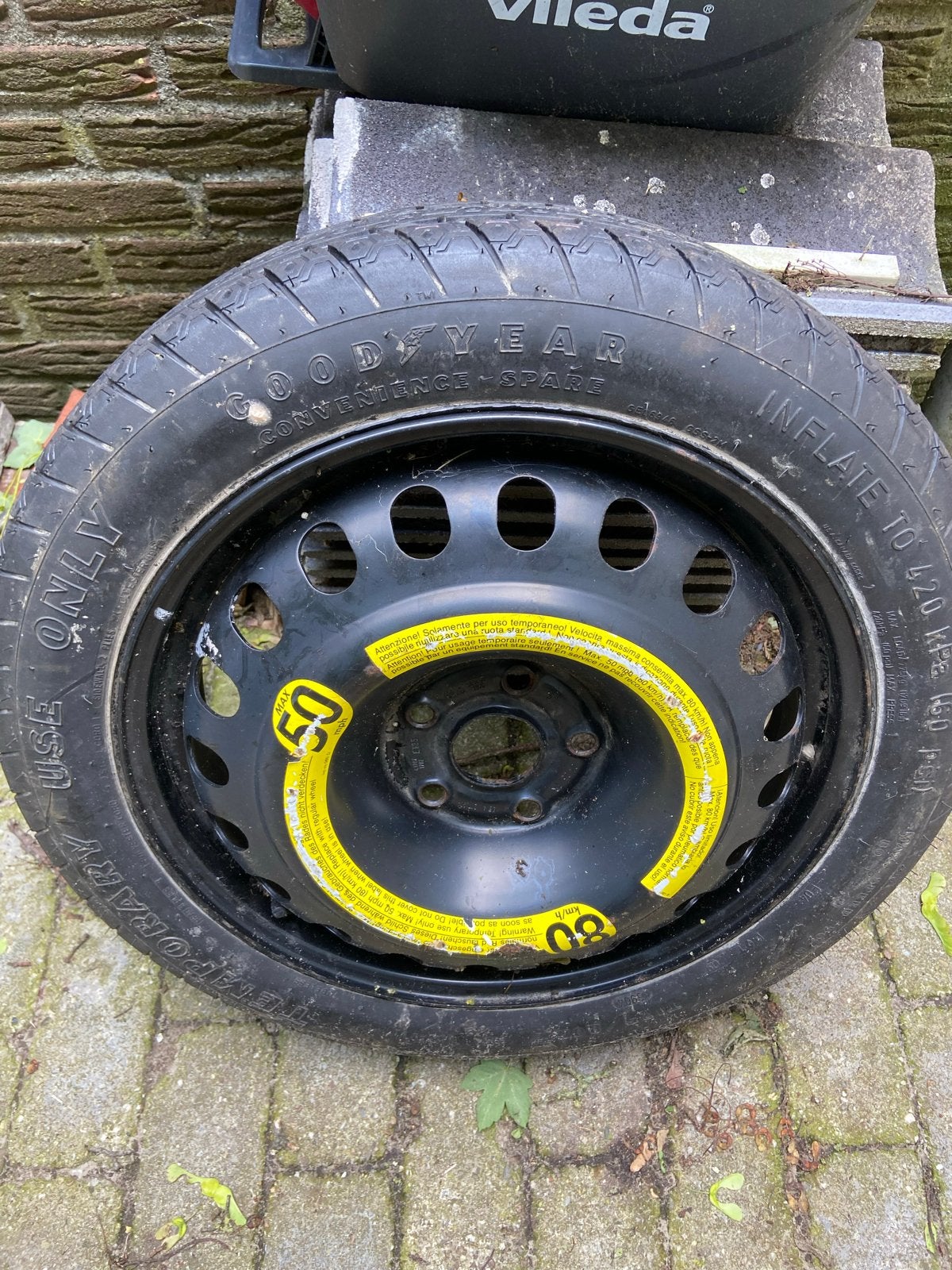 Reservewiel Audi A4 B8 - Goodyear Compact Spare, Auto-onderdelen, Ophalen, Gebruikt, Audi