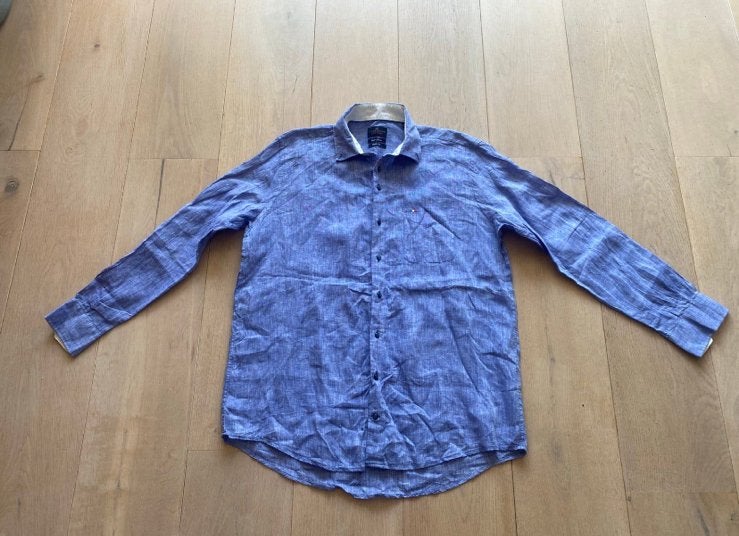 Portofino xl linnen 43/44, Ophalen of Verzenden, Blauw, Halswijdte 43/44 (XL)