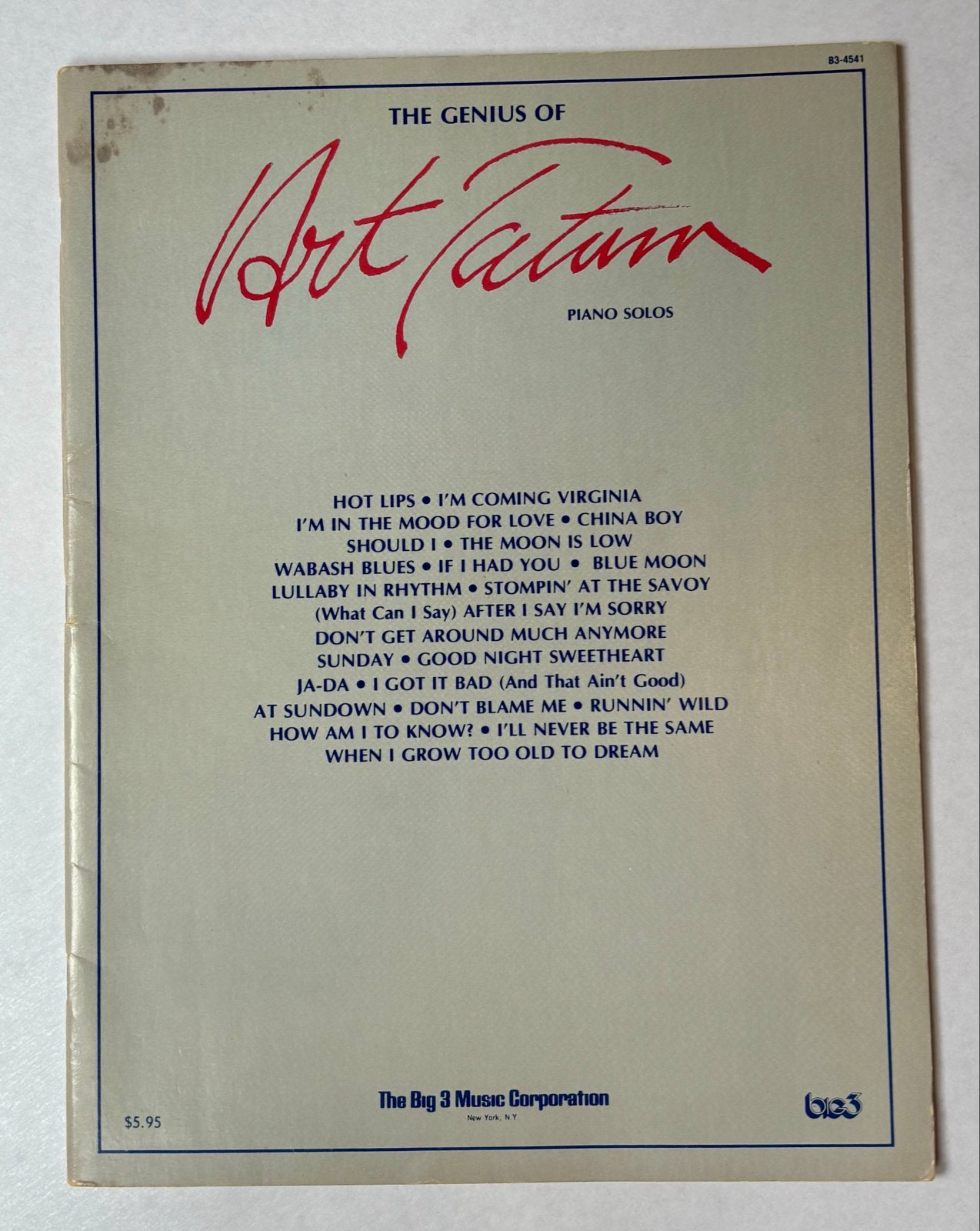 The Genius of Art Tatum - Piano Solos bladmuziek, Gebruikt, Ophalen of Verzenden, Artiest of Componist, Jazz