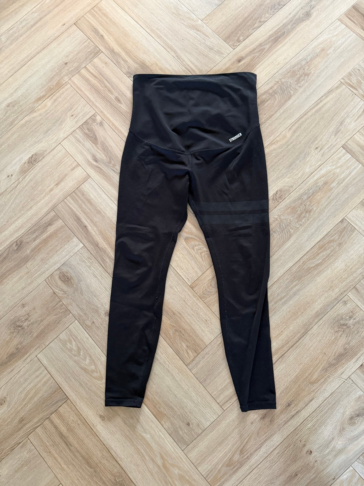 Stronger zwarte zwangerschaps legging - Maat L, Zwart, Maat 42/44 (L), Ophalen of Verzenden, Fitness of Aerobics