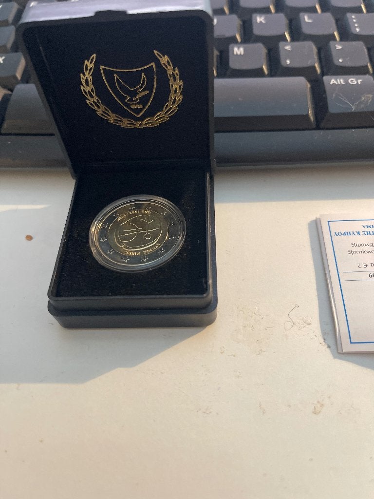 2 euro Cyorus proof  2009 - 10 jaar euro, Postzegels en Munten, Munten | Europa | Euromunten, Ophalen of Verzenden, Cyprus, 2 euro
