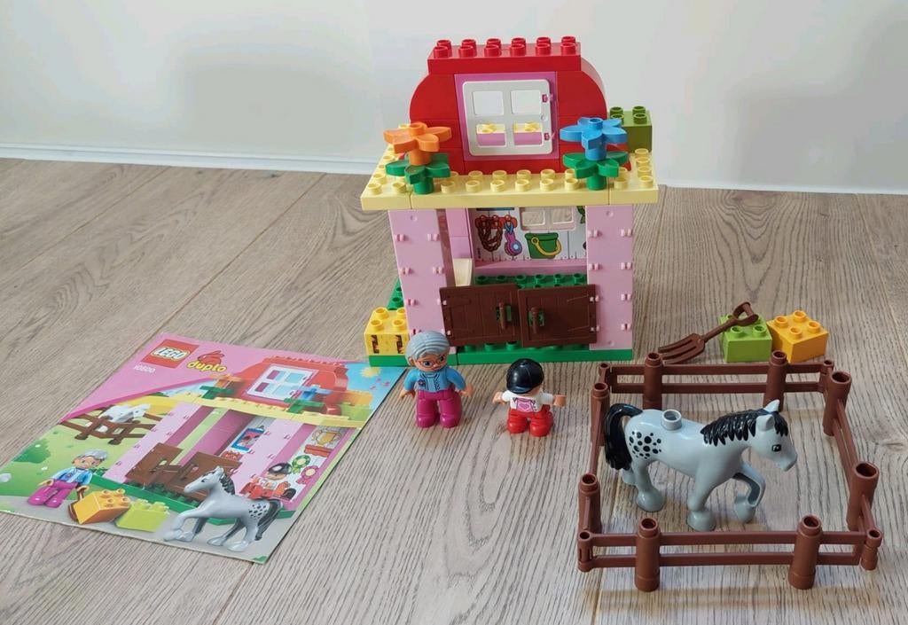 Duplo 10500. Paardenstal, Ophalen of Verzenden, Zo goed als nieuw, Complete set, Duplo