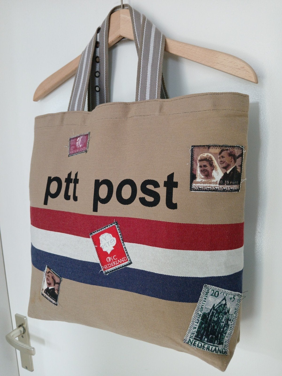 Shopper bag ptt post, Verzenden, Nieuw, Beige, Shopper