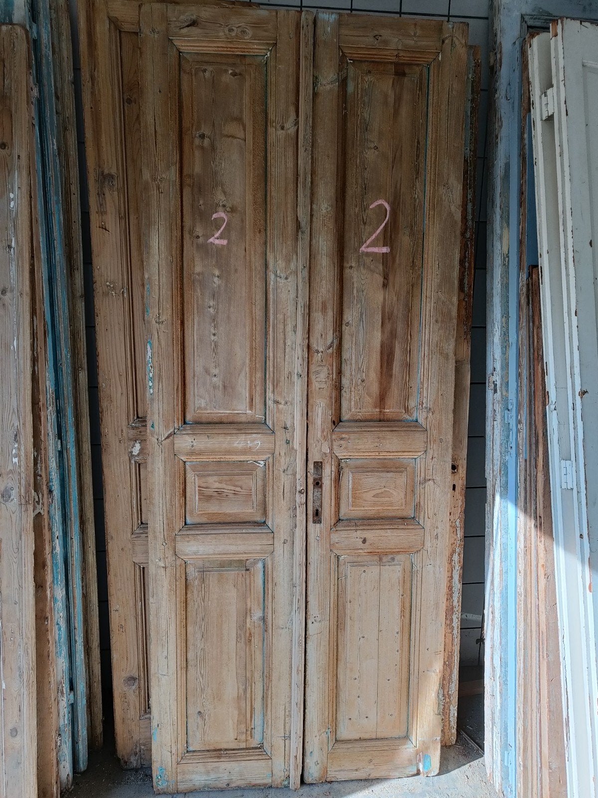 paneeldeuren kastdeuren oude deuren, Ophalen