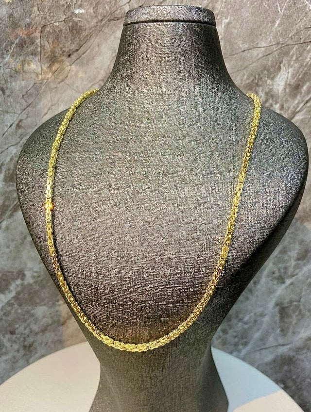 14k Gouden Koningsketting | 60 cm, Verstelbaar, Nieuw, Ophalen of Verzenden, Goud