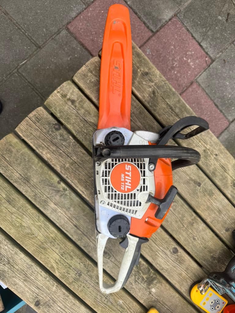 Stihl ms 172 kettingzaag, Doe-het-zelf en Verbouw, Gereedschap | Zaagmachines, Ophalen, Kettingzaag, Zo goed als nieuw, 30 tot 70 mm