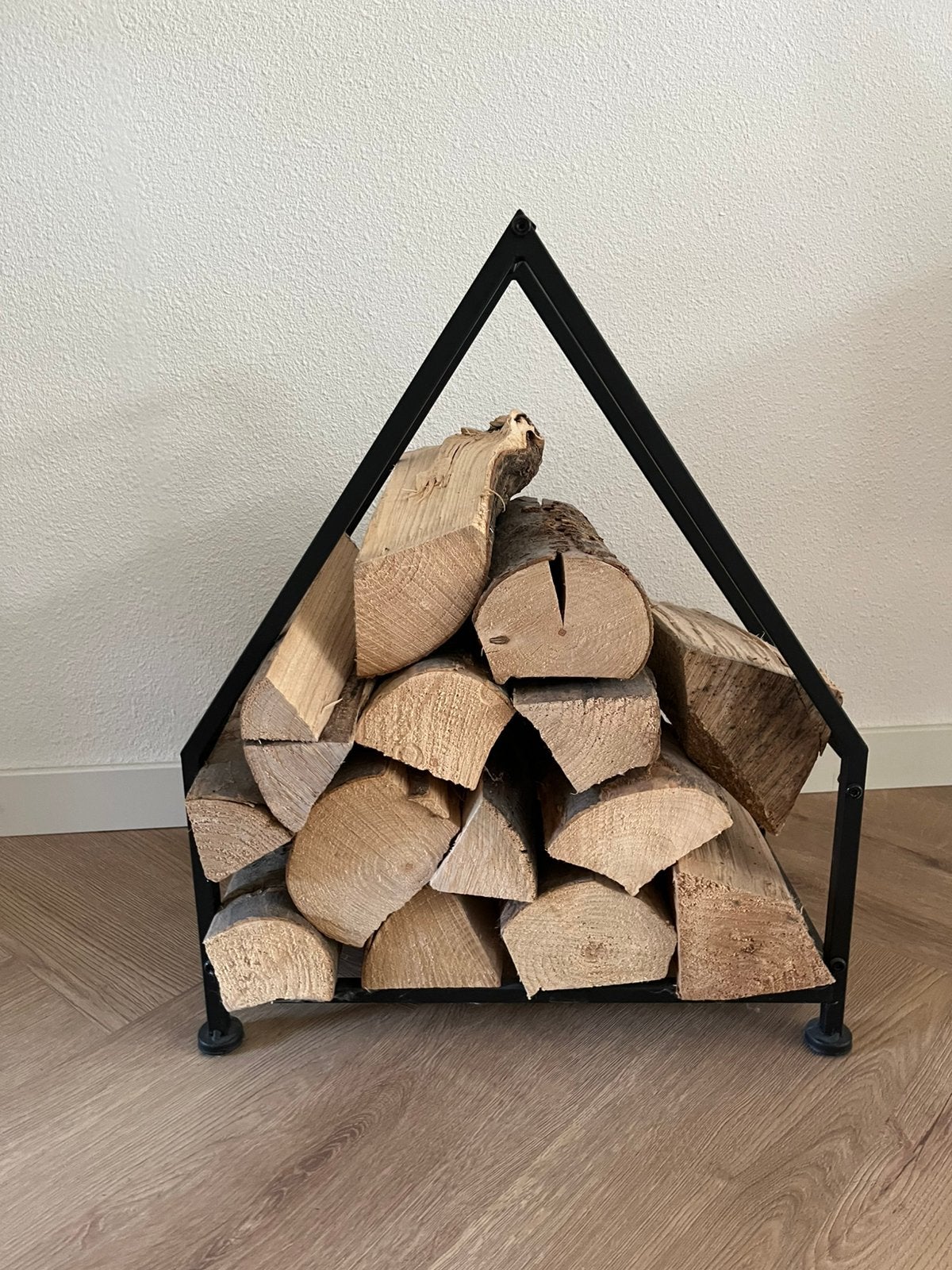 Brandhoutrek metaal, Tuin en Terras, Haardhout, Minder dan 3 m³, Ophalen of Verzenden