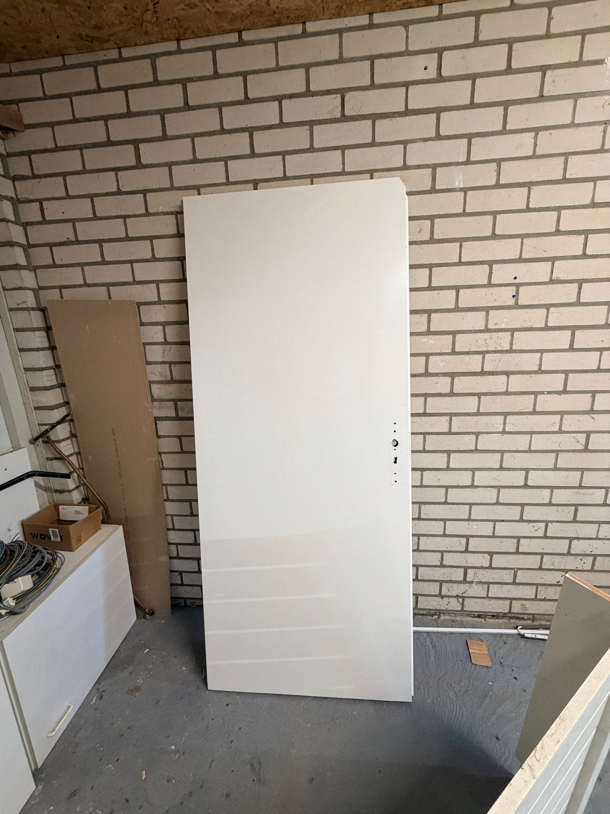 Binnendeur rechtsdraaiend 83x198,5 cm, Ophalen, Gebruikt, 80 tot 100 cm, Binnendeur