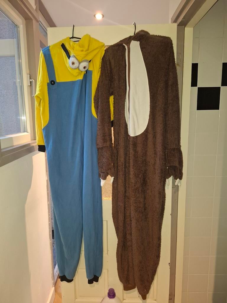 Minion en Luiaard Onesie - Comfortabele Verkleedpakken, Ophalen of Verzenden, Gebruikt, 170 of groter, Jongen of Meisje