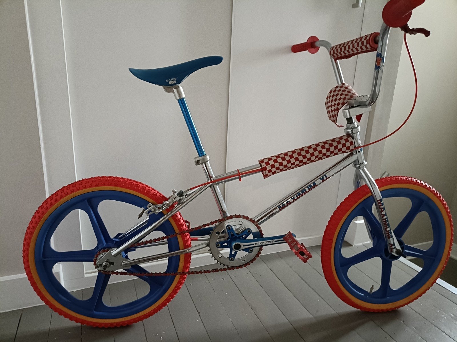 oldschool BMX Maximum XL, Ophalen, Gebruikt, Velgrem, 20 tot 24 inch