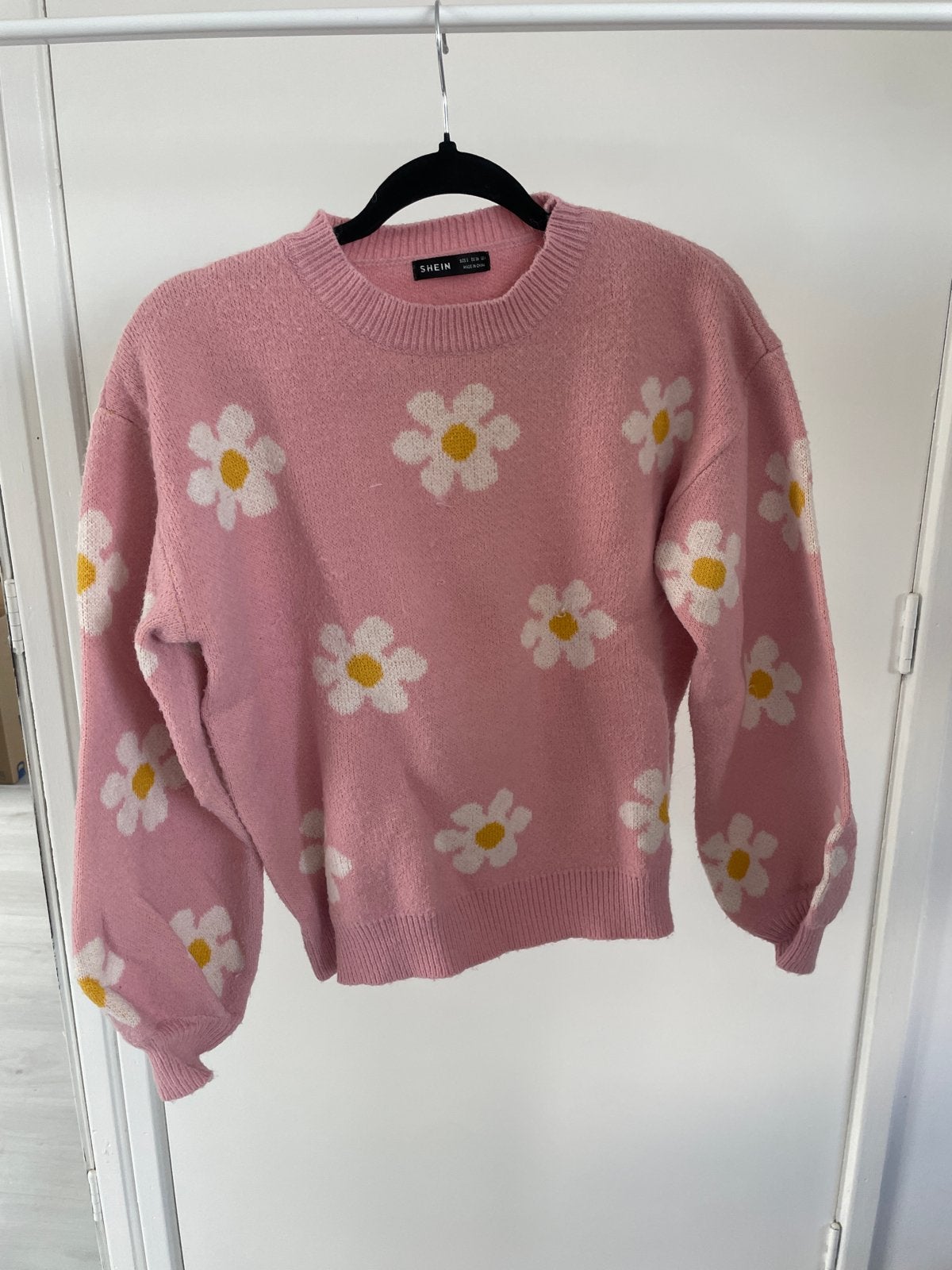 Roze Shein trui met madeliefjes - Maat S, Ophalen of Verzenden, Zo goed als nieuw, Maat 36 (S), Roze