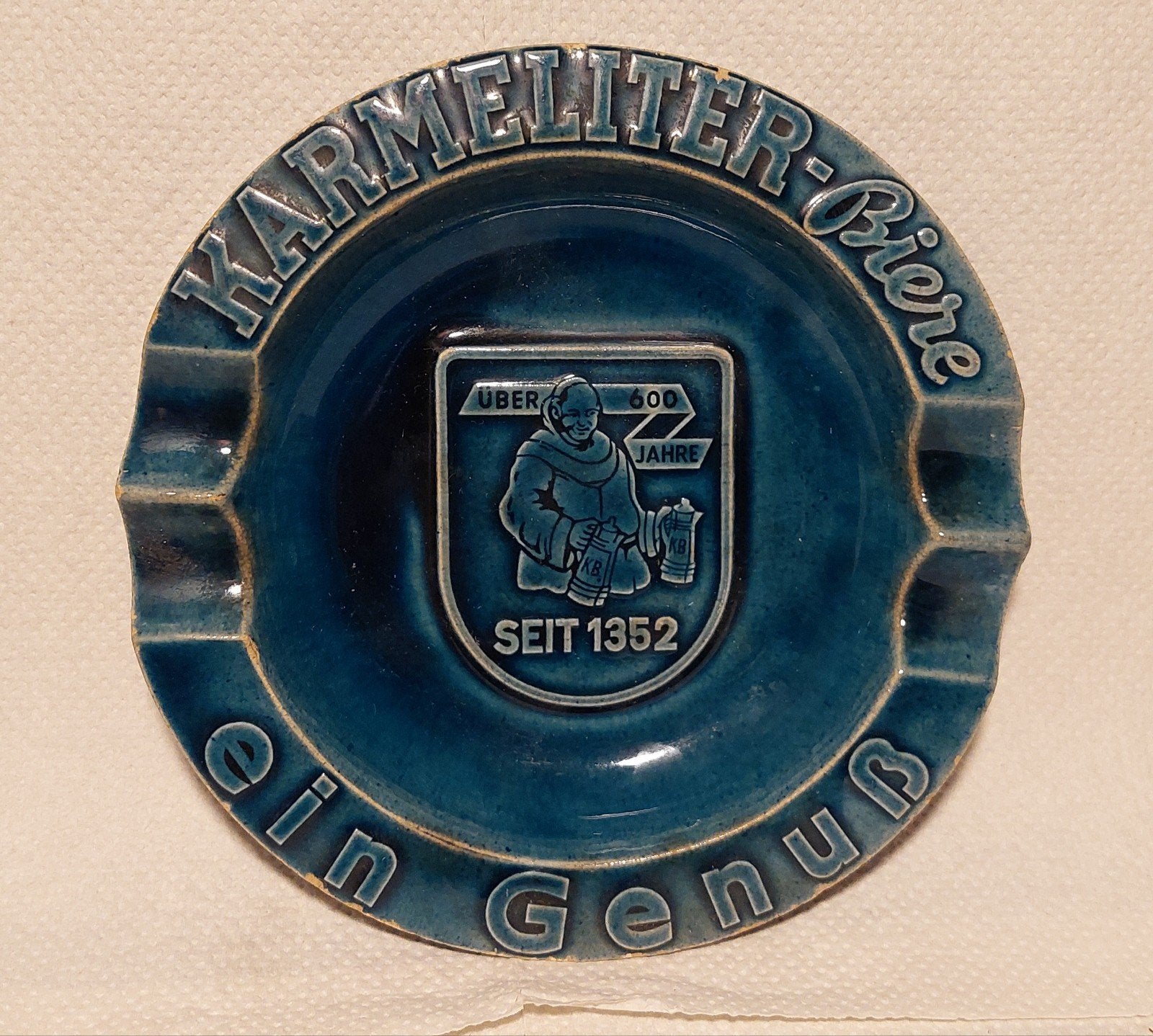 Bier, biersoorten, Karmeliter Bier asbak, Ophalen of Verzenden, Zo goed als nieuw, Overige typen, Overige merken