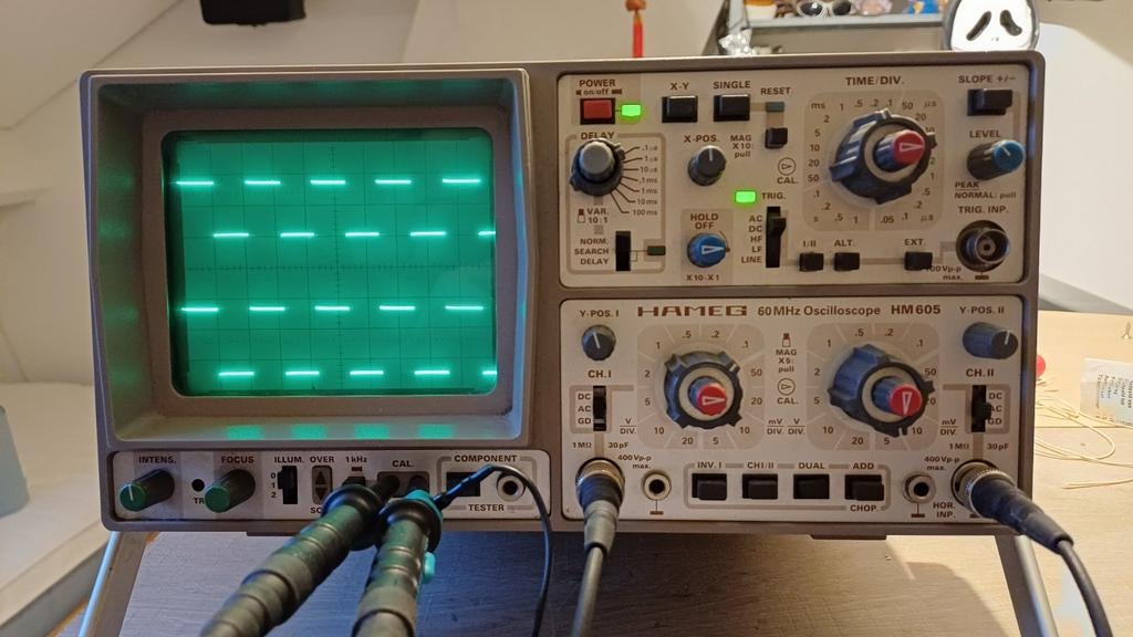Oscilloscoop Hameg HM605, Ophalen